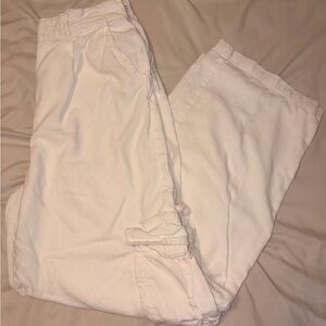 White Linen Cargo Pants (great for the summertime!!)